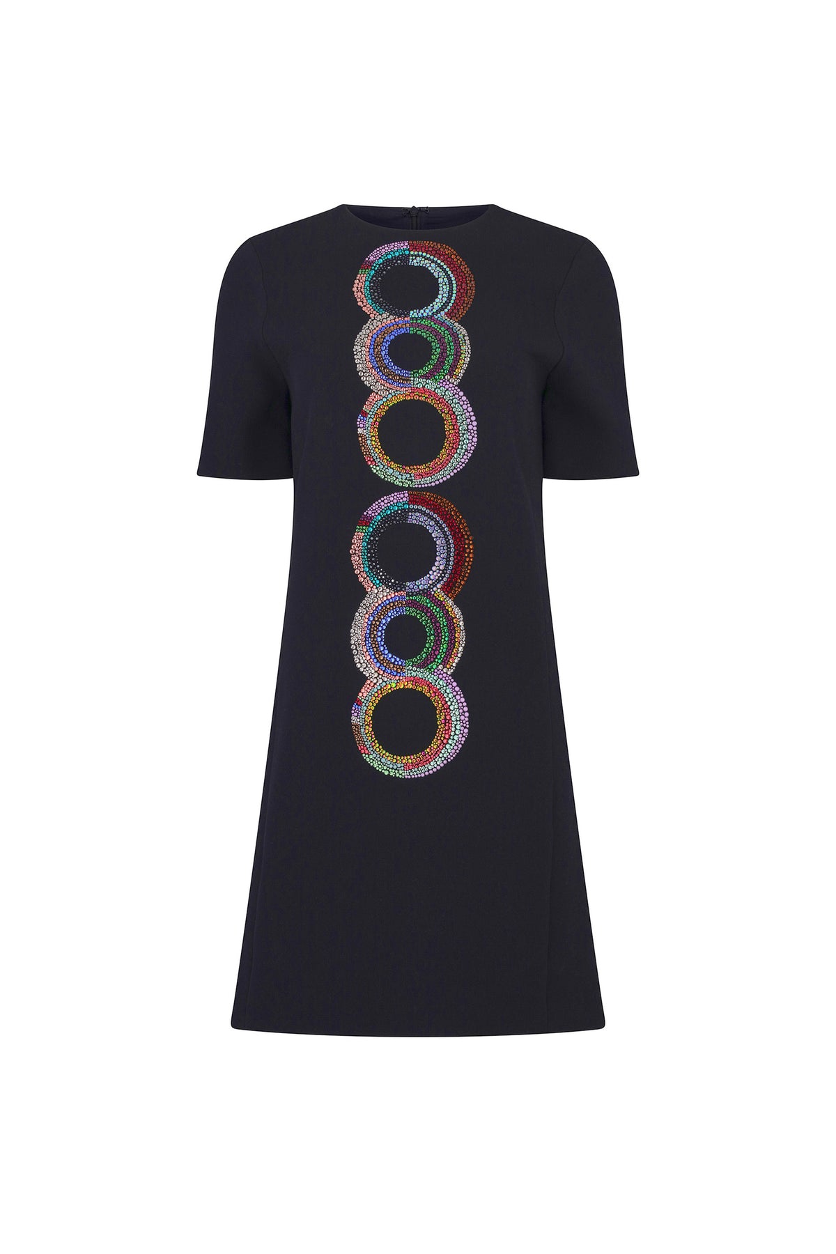 'SONIA CRYSTAL' SHORT SLEEVE SHIFT DRESS - - Libertine