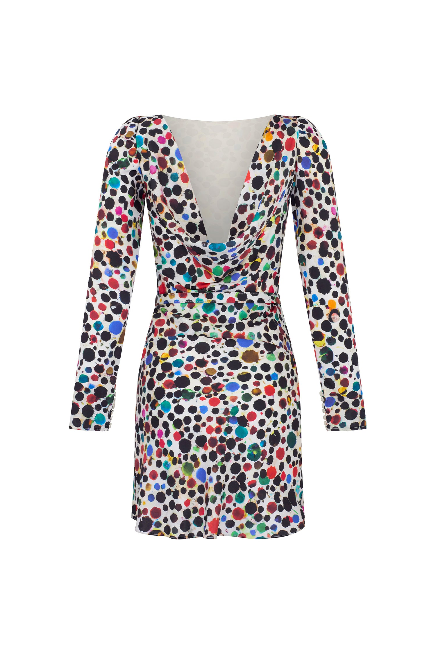 'ORPHEUS' BELTED LOOK BACK MINI DRESS - - Libertine