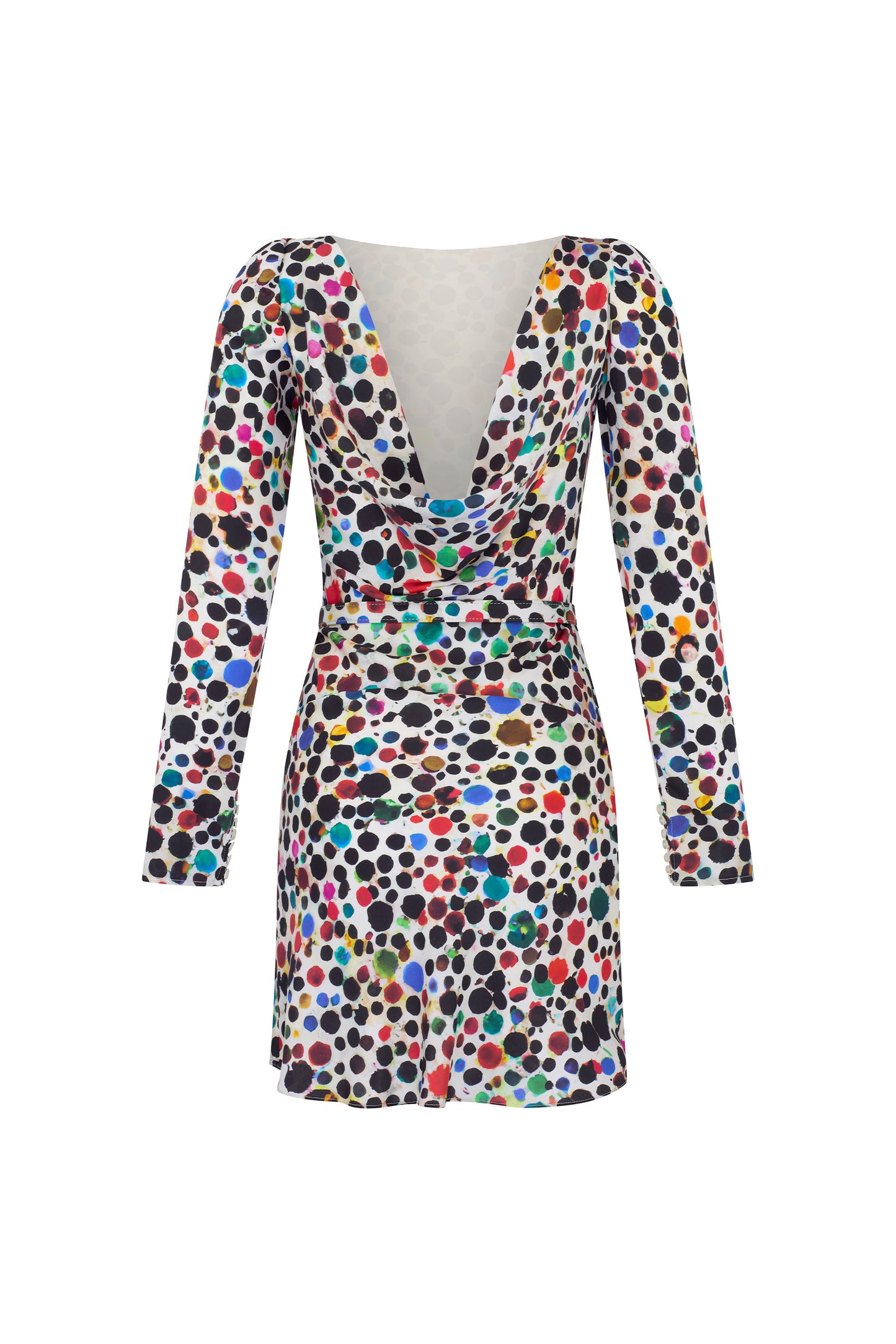 'ORPHEUS' BELTED LOOK BACK MINI DRESS - - Libertine