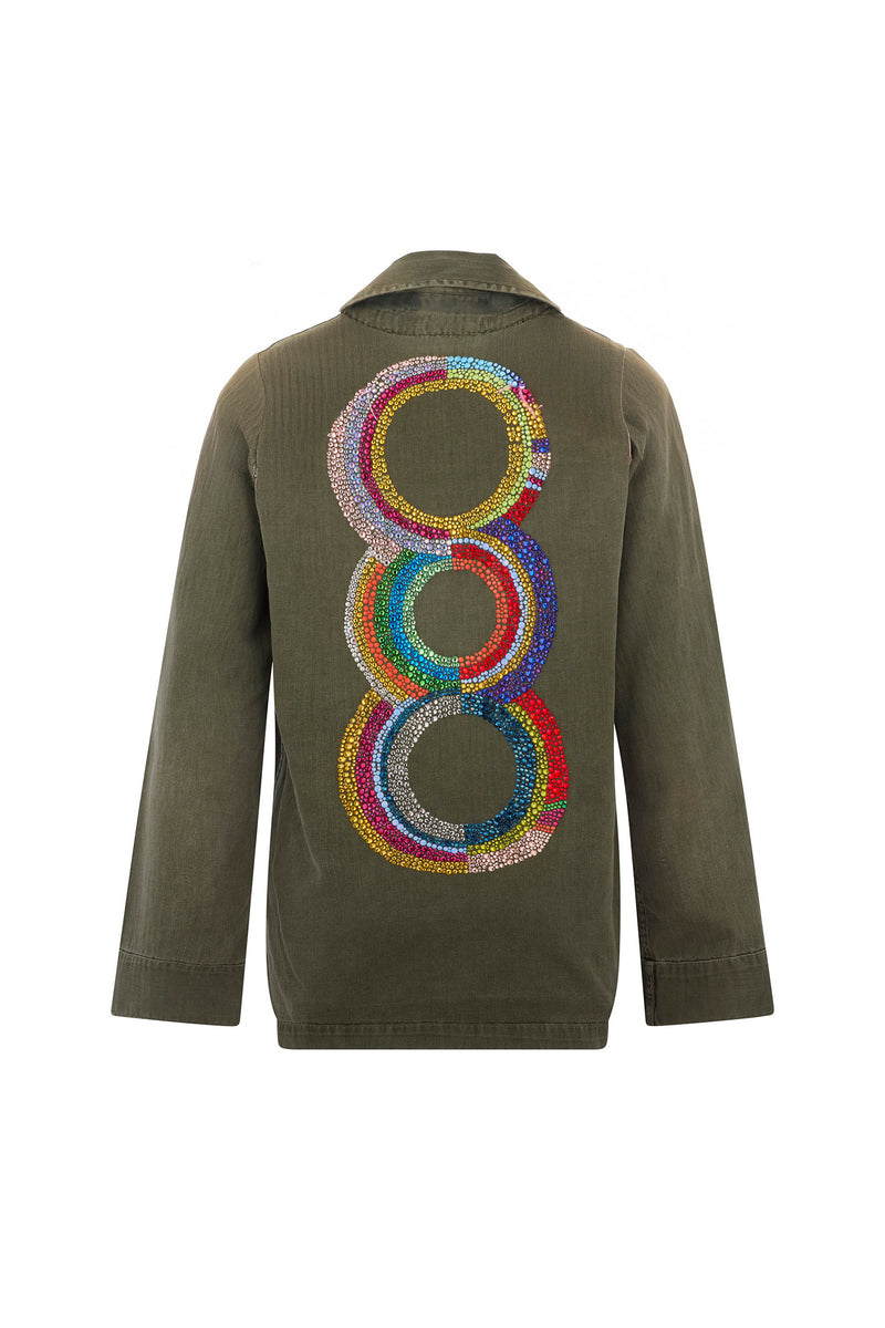 'SONIA CRYSTAL' VINTAGE FRENCH MILITARY JACKET - - Libertine