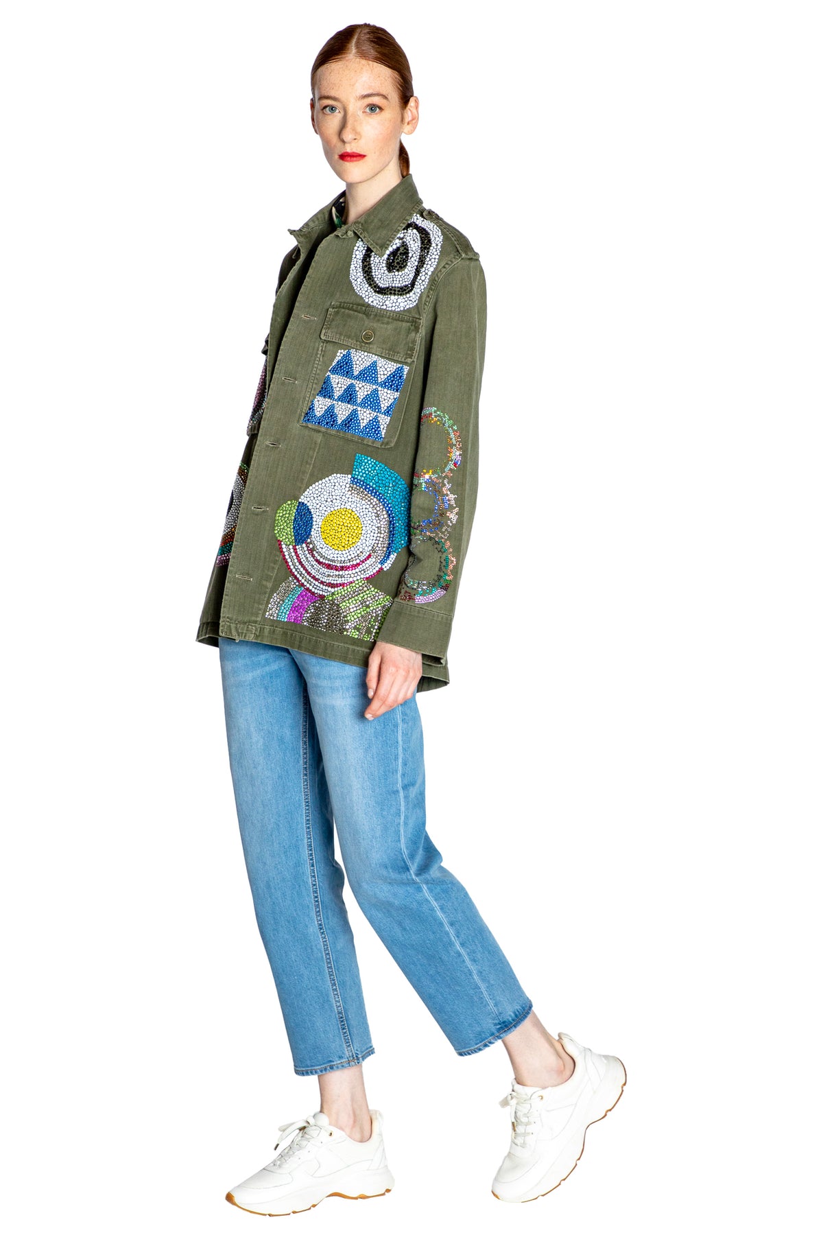 'SONIA CRYSTAL' VINTAGE FRENCH MILITARY JACKET - - Libertine