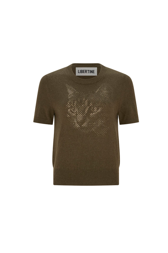 'PURRRTY PLEASE' SHORT SLEEVE PULLOVER - - Libertine - Main image