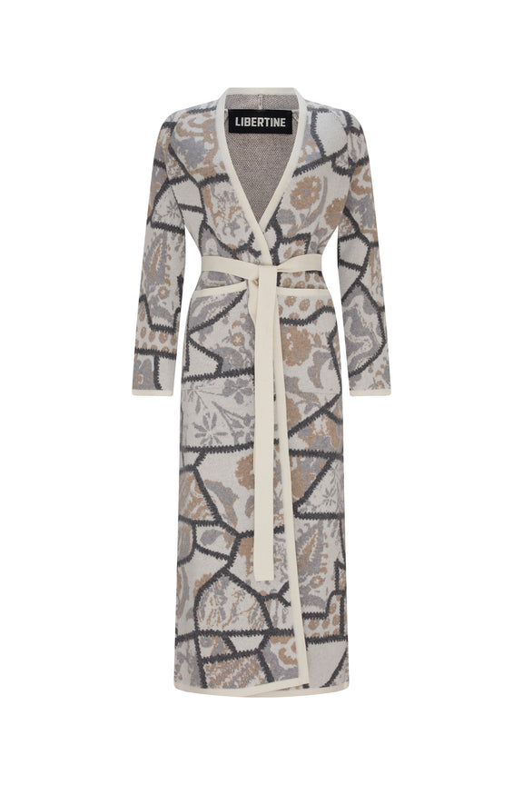 'HOTCH POTCH REDUX' LONG SLIM BELTED CARDIGAN - - Libertine