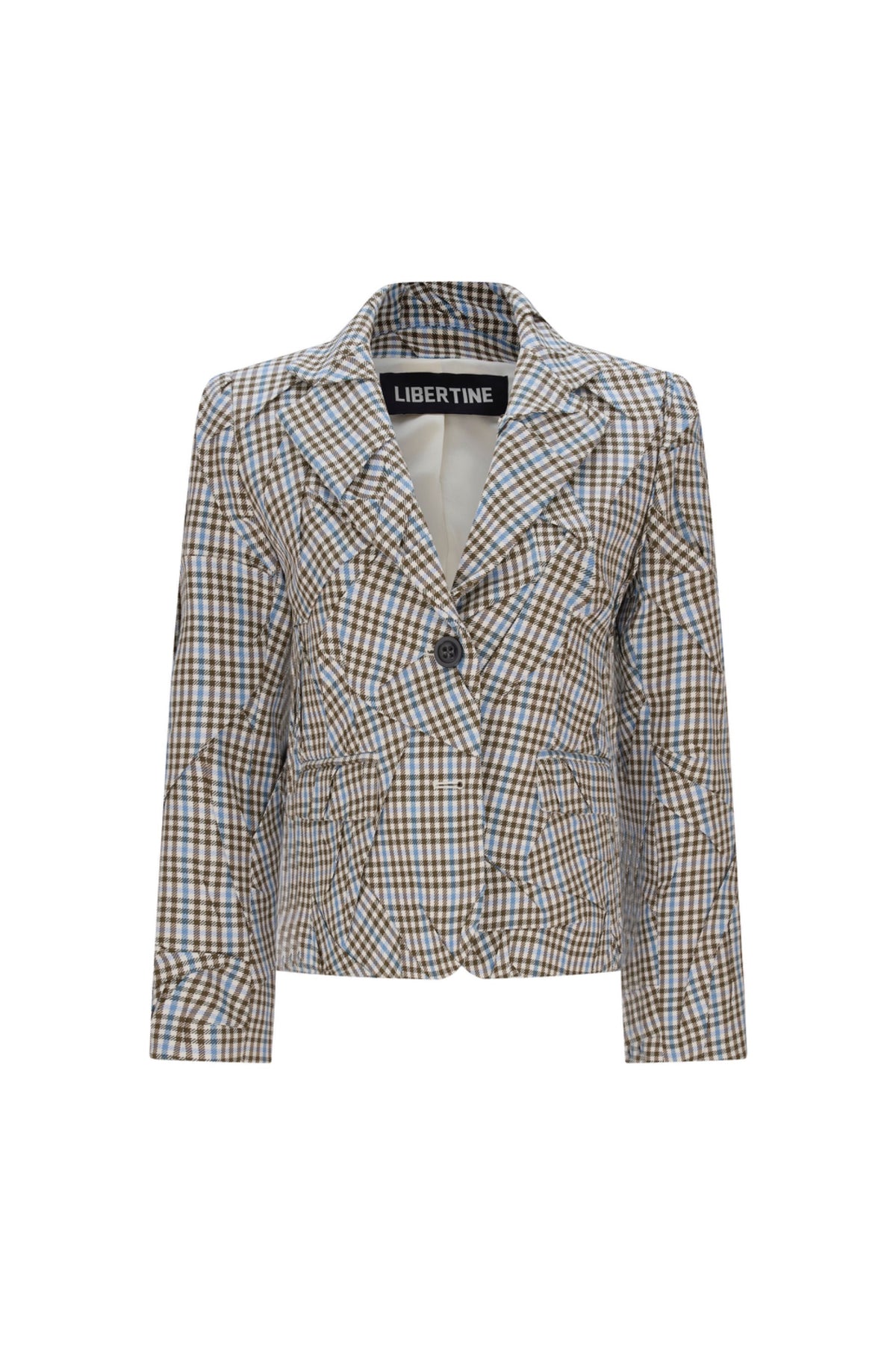 'PLAID ORIGAMI' CLASSIC JACKET - - Libertine