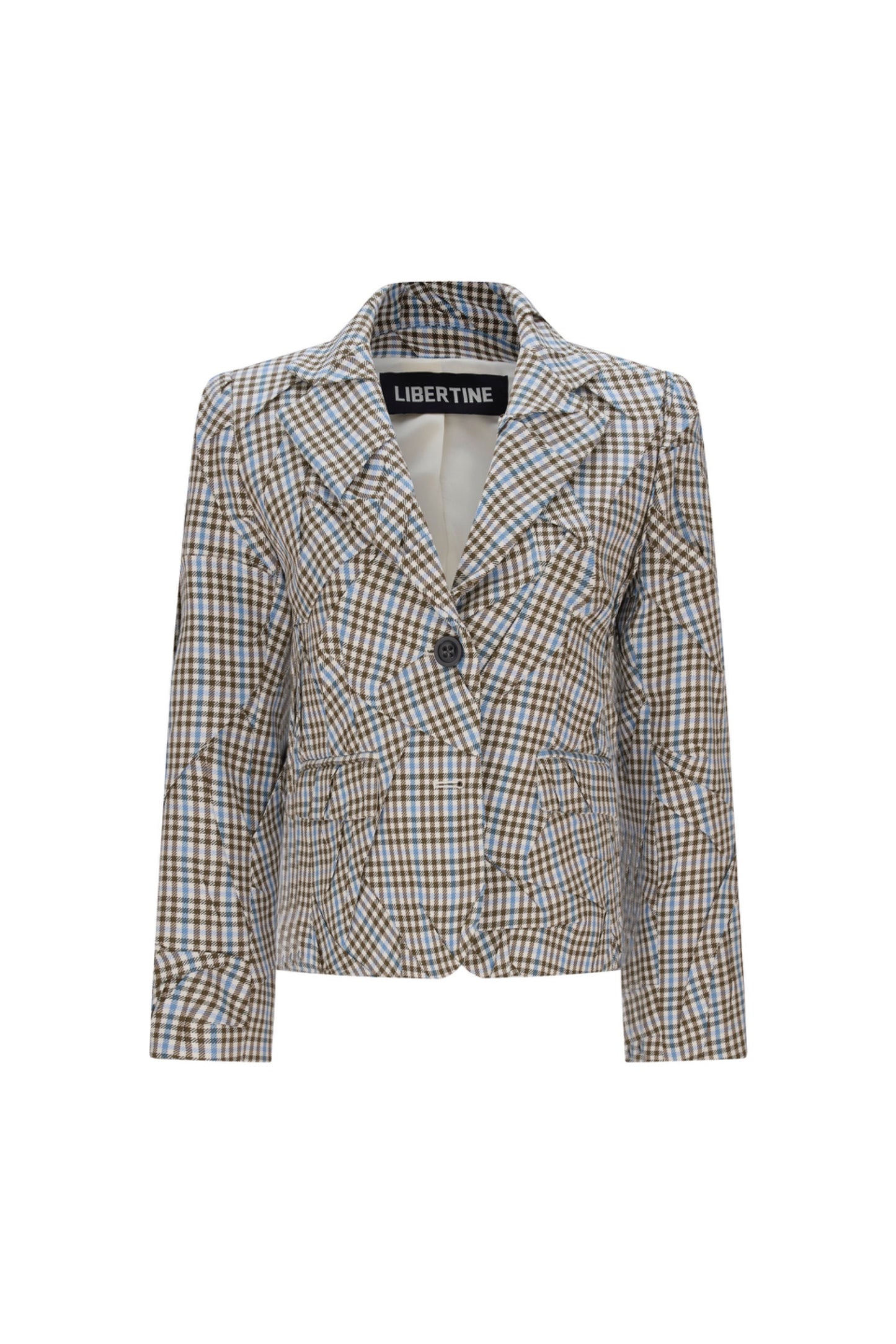 'PLAID ORIGAMI' CLASSIC JACKET - - Libertine