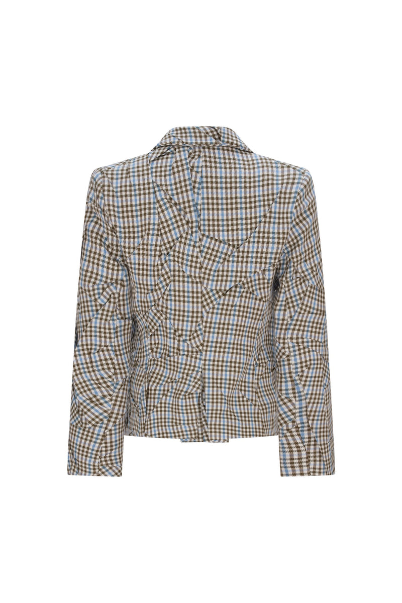 'PLAID ORIGAMI' CLASSIC JACKET - - Libertine