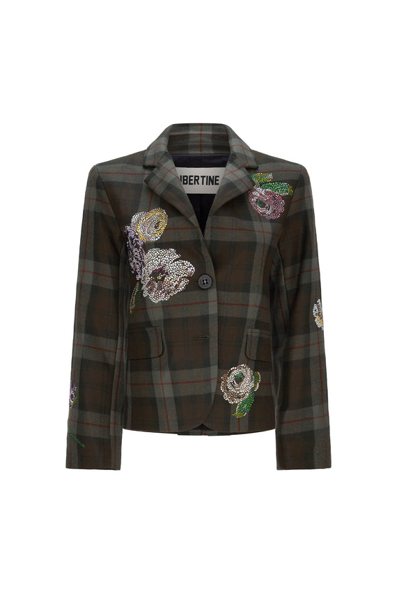 'SCOTTISH ROSE DIAMANTE' CLASSIC JACKET - - Libertine - Main image