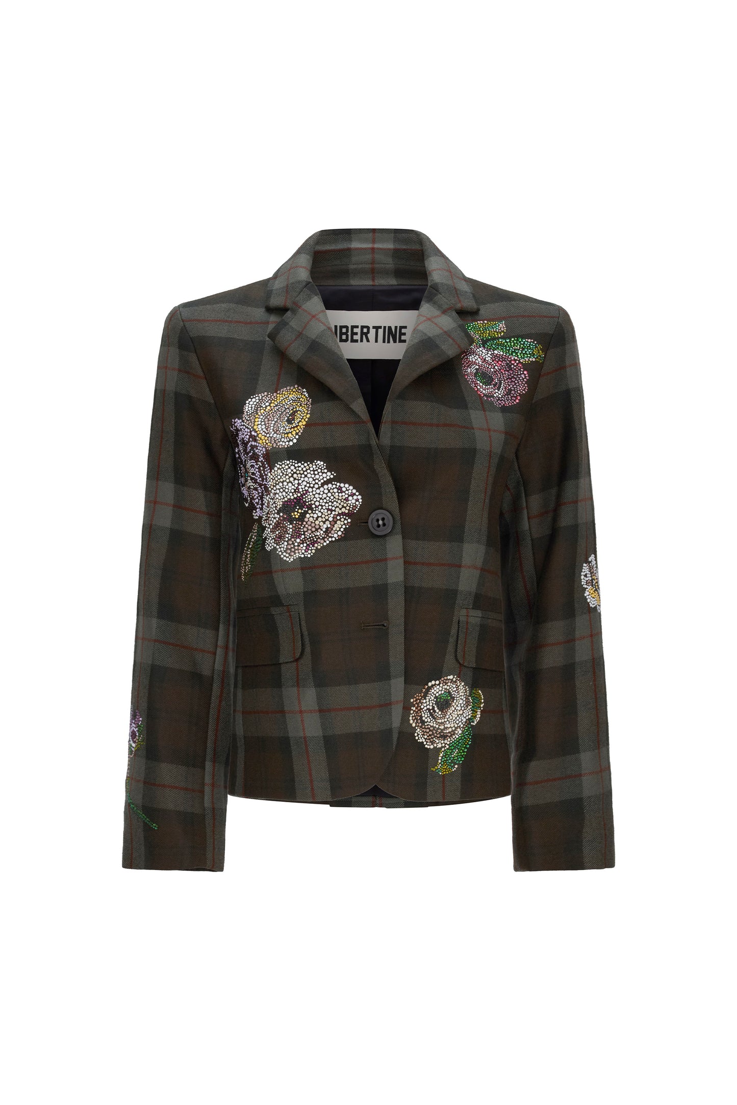 'SCOTTISH ROSE DIAMANTE' CLASSIC JACKET - - Libertine