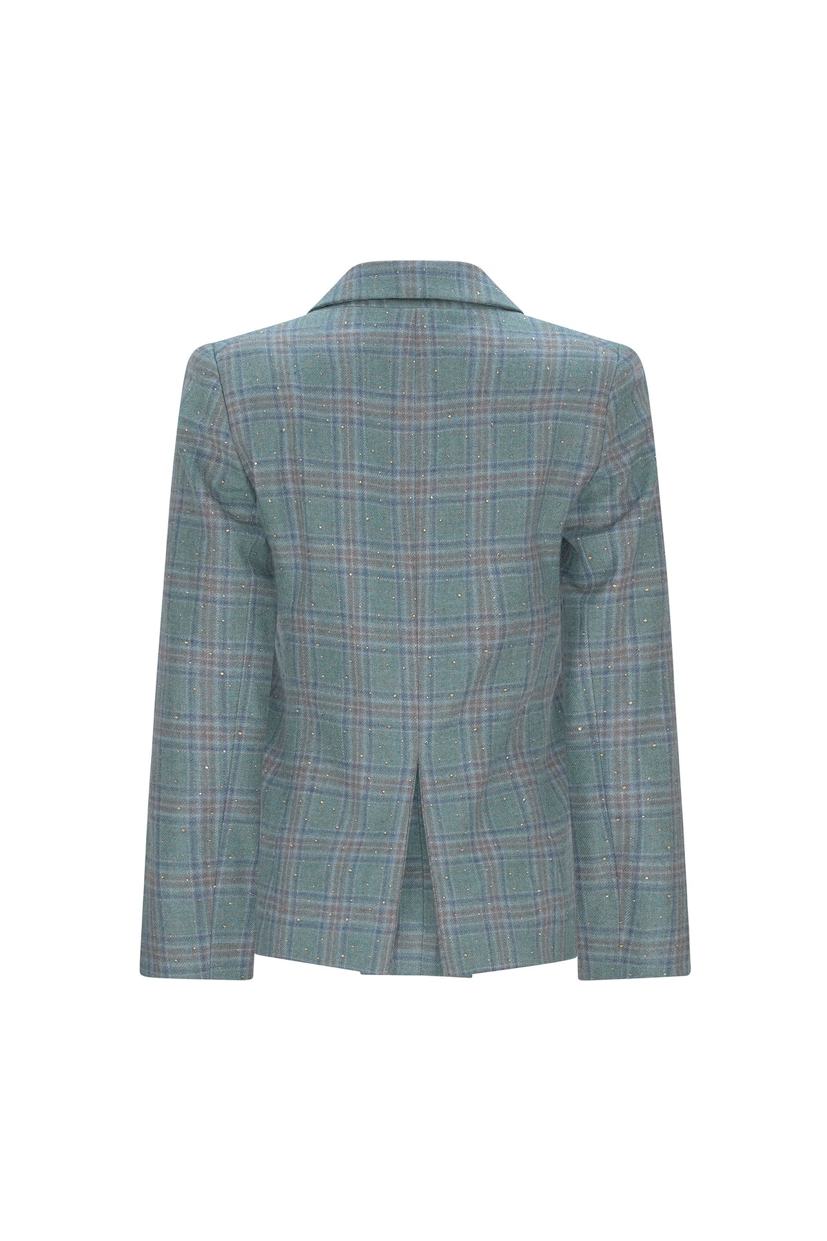 'STARDUST' TEAL LONG CLASSIC JACKET - - Libertine