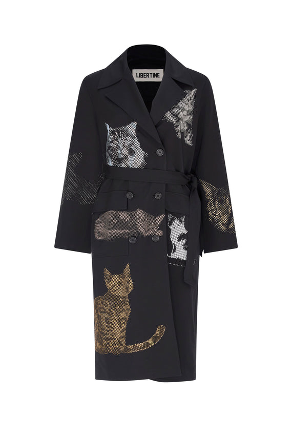 'PURRRTY PLEASE' LONG TRENCH COAT - Main image