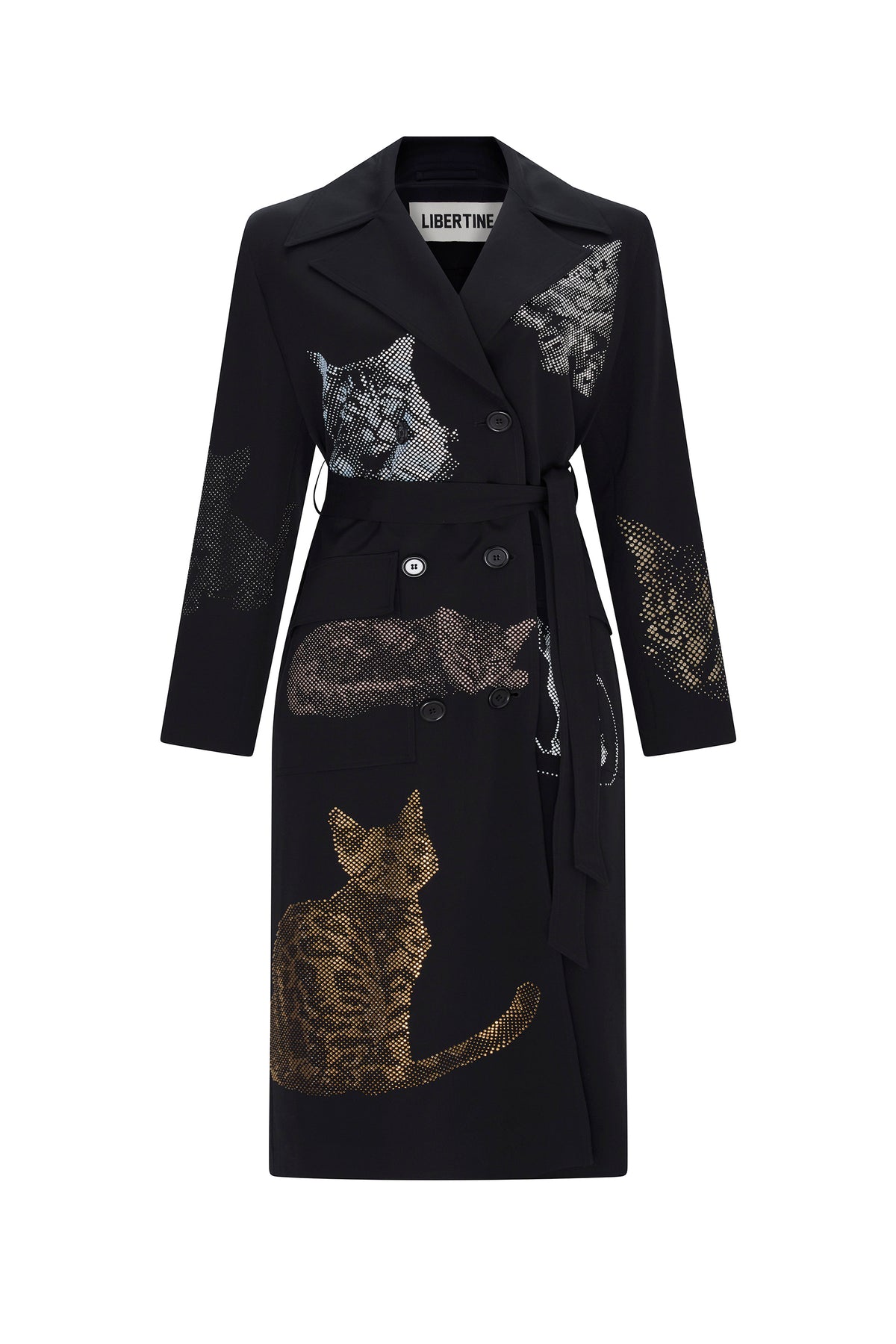 'PURRRTY PLEASE' LONG TRENCH COAT - - Libertine
