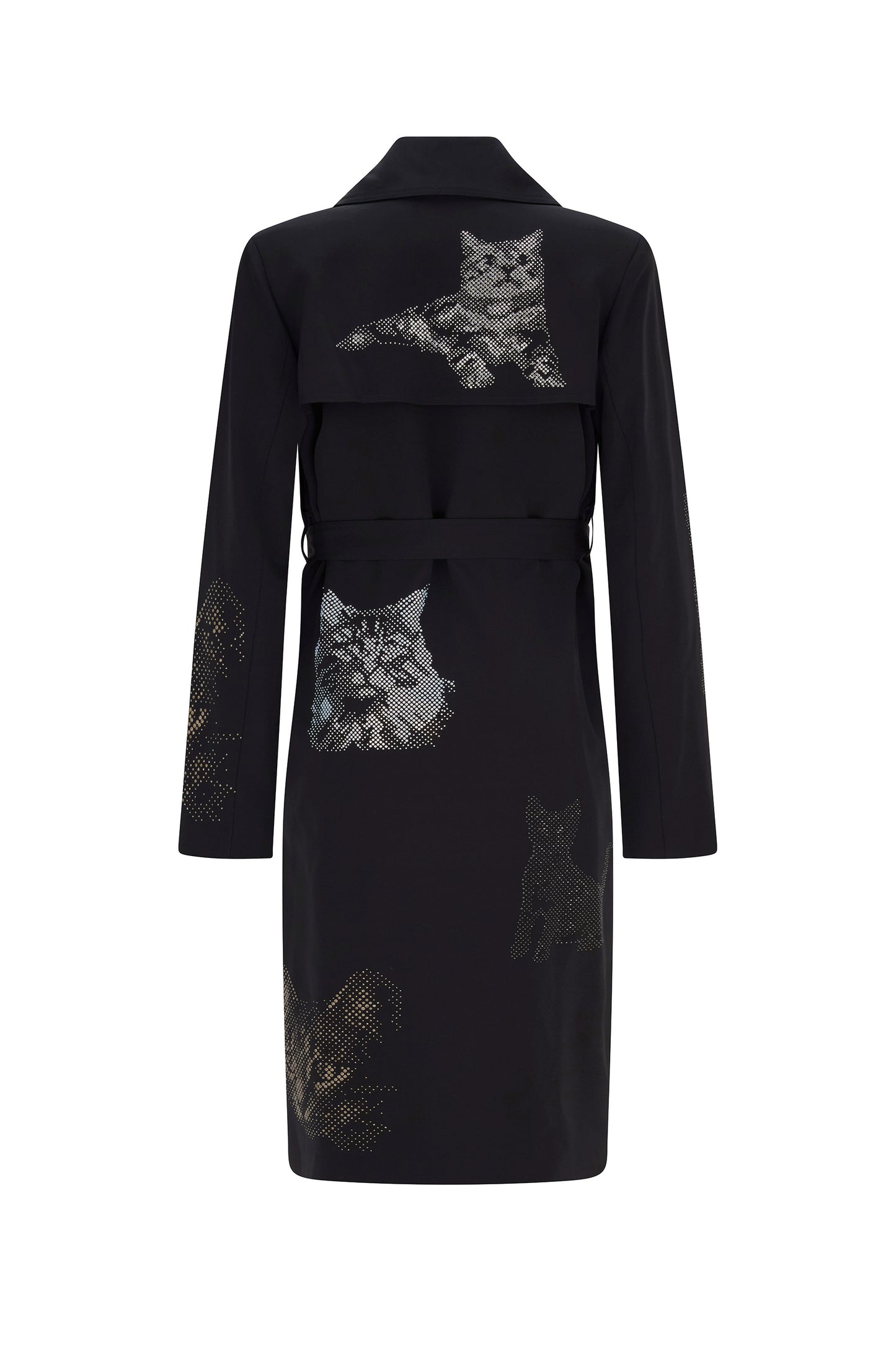 'PURRRTY PLEASE' LONG TRENCH COAT