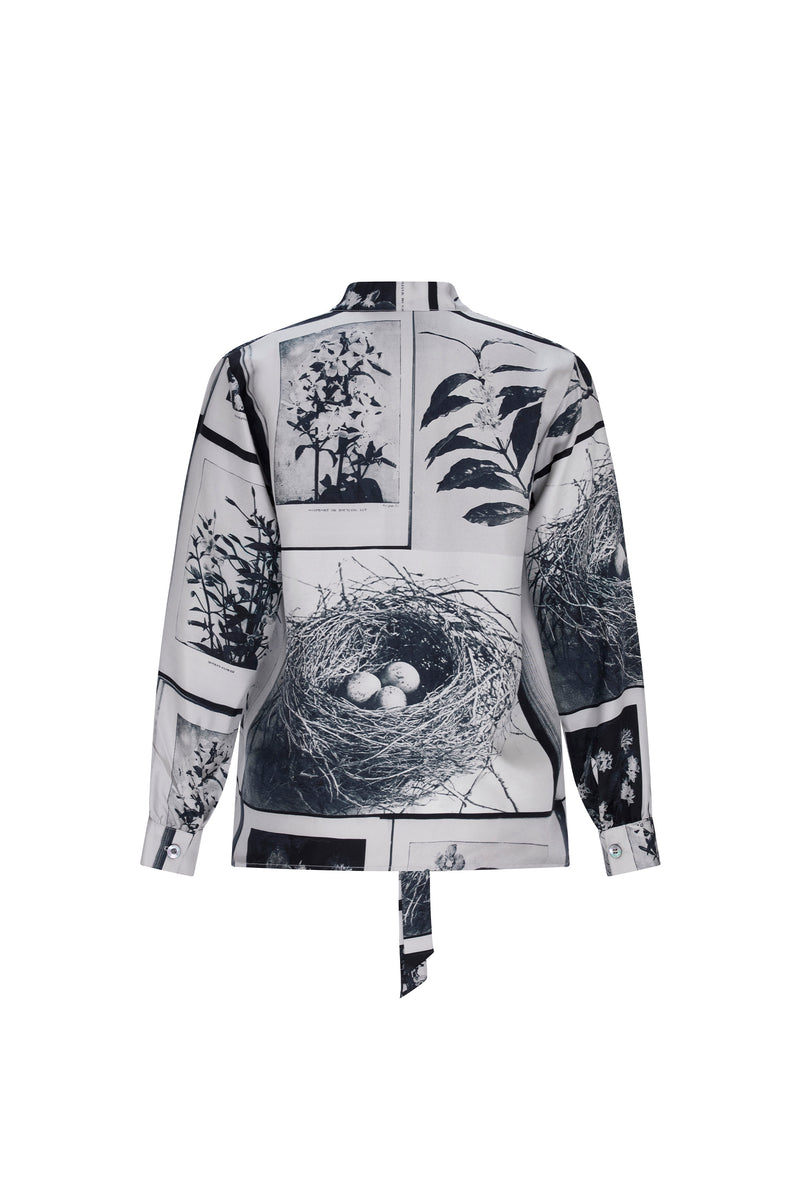 'NEST' BABE PALEY TIE BLOUSE - - Libertine