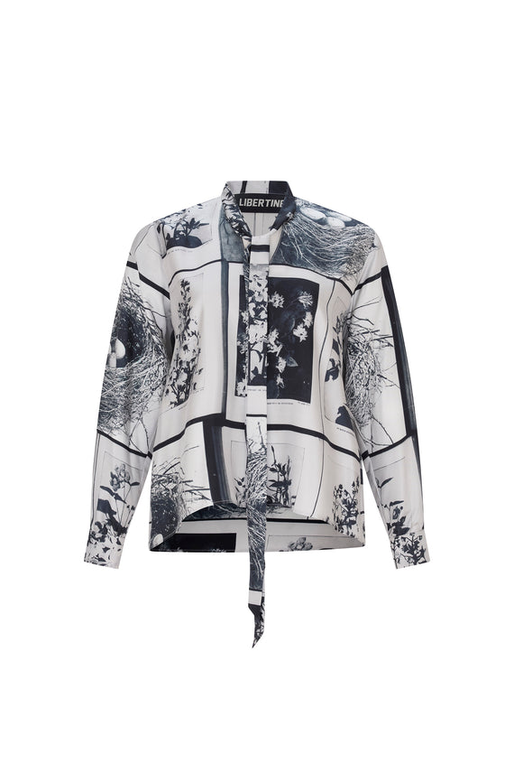 'NEST' BABE PALEY TIE BLOUSE - Main image