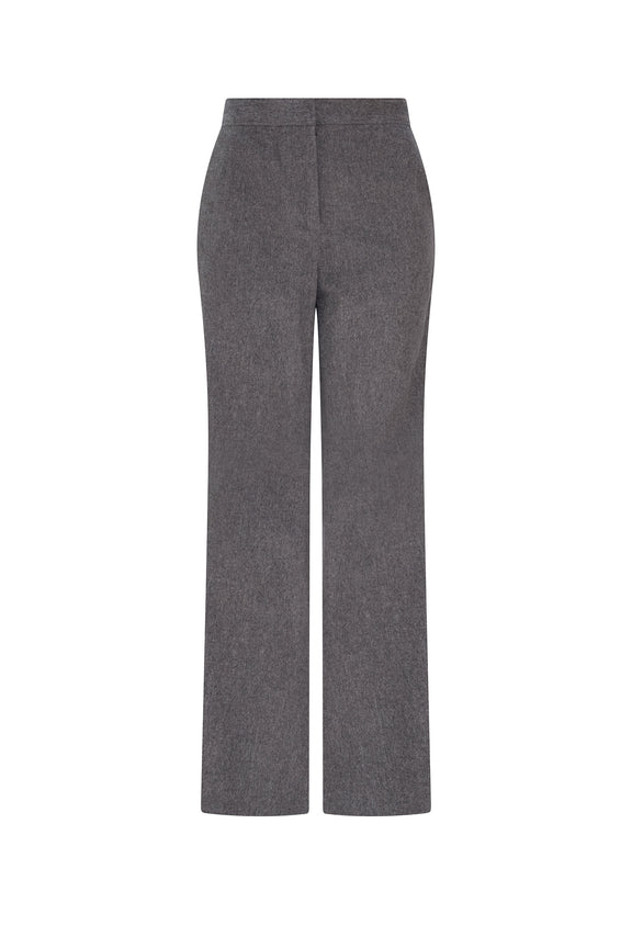 'WOOL FLANNEL' WIDE LEG TROUSER - - Libertine