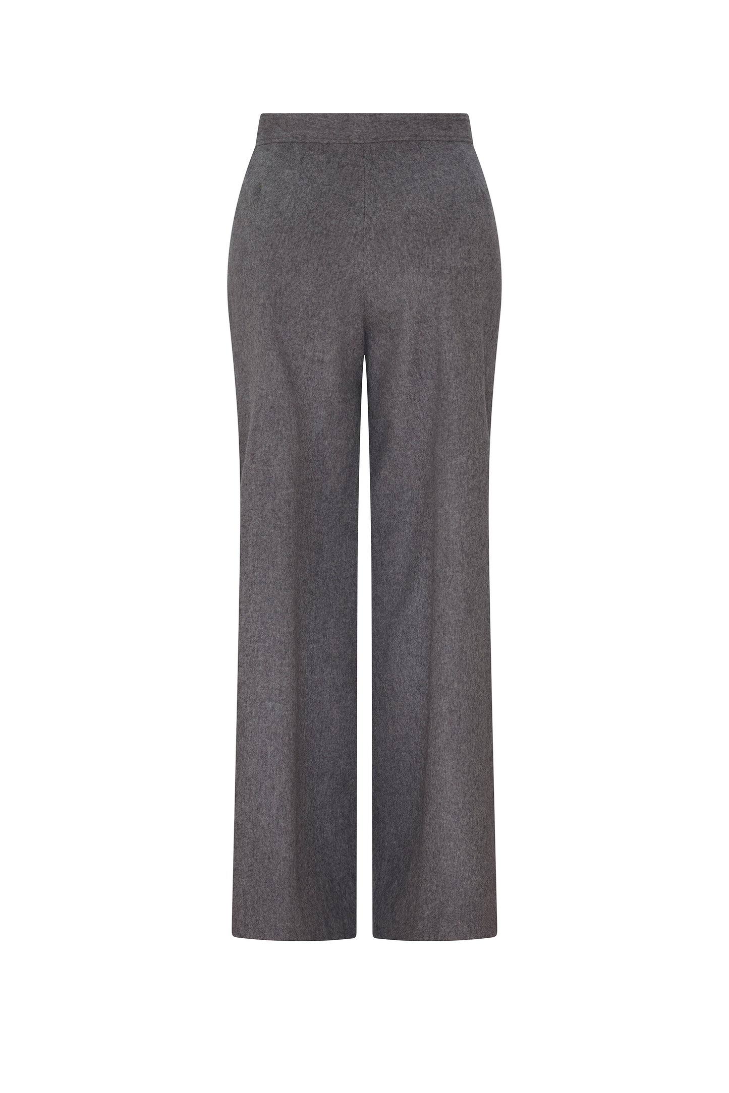 'WOOL FLANNEL' WIDE LEG TROUSER
