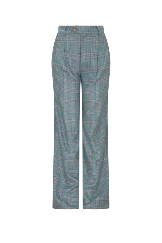 'STARDUST' TEAL BAGGY TROUSER - - Libertine - Main image