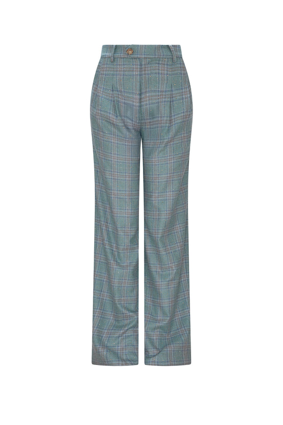'STARDUST' TEAL BAGGY TROUSER - - Libertine
