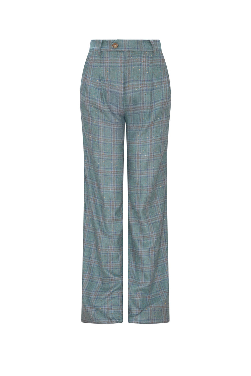 'STARDUST' TEAL BAGGY TROUSER - - Libertine