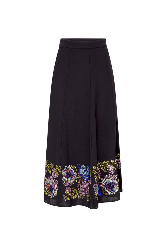 'MOSAIC FLORAL' TULIP SKIRT - - Libertine
