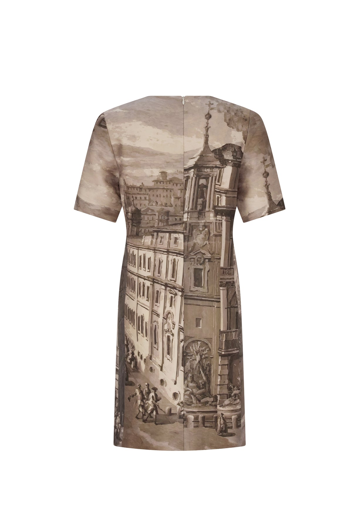 'SEPIA LONDON' SHORT SLEEVE SHIFT DRESS - - Libertine
