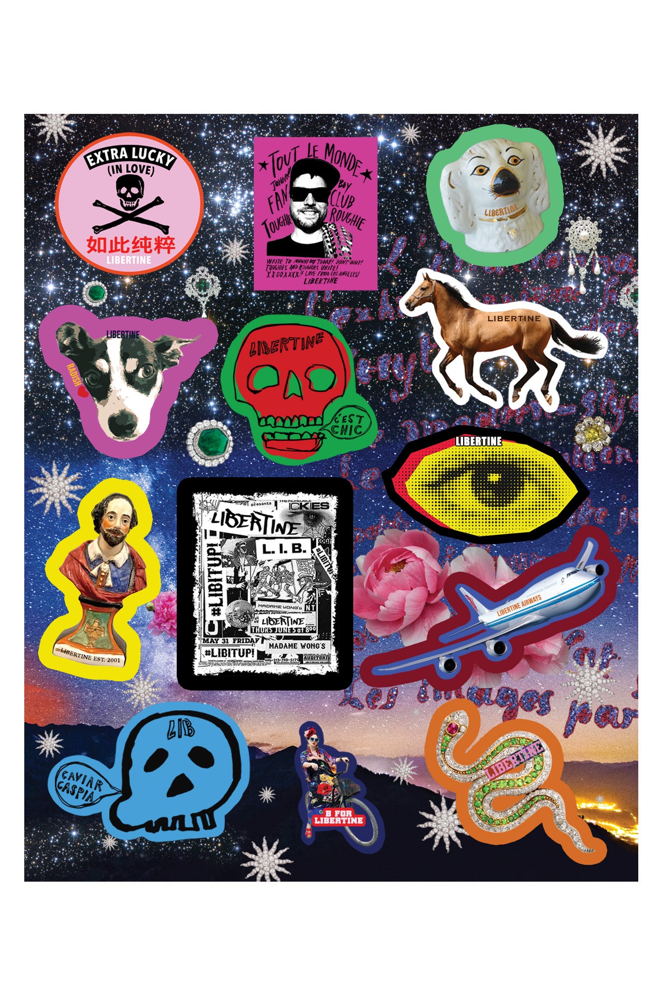 STARRY NIGHT REDUX STICKER SHEET – Libertine