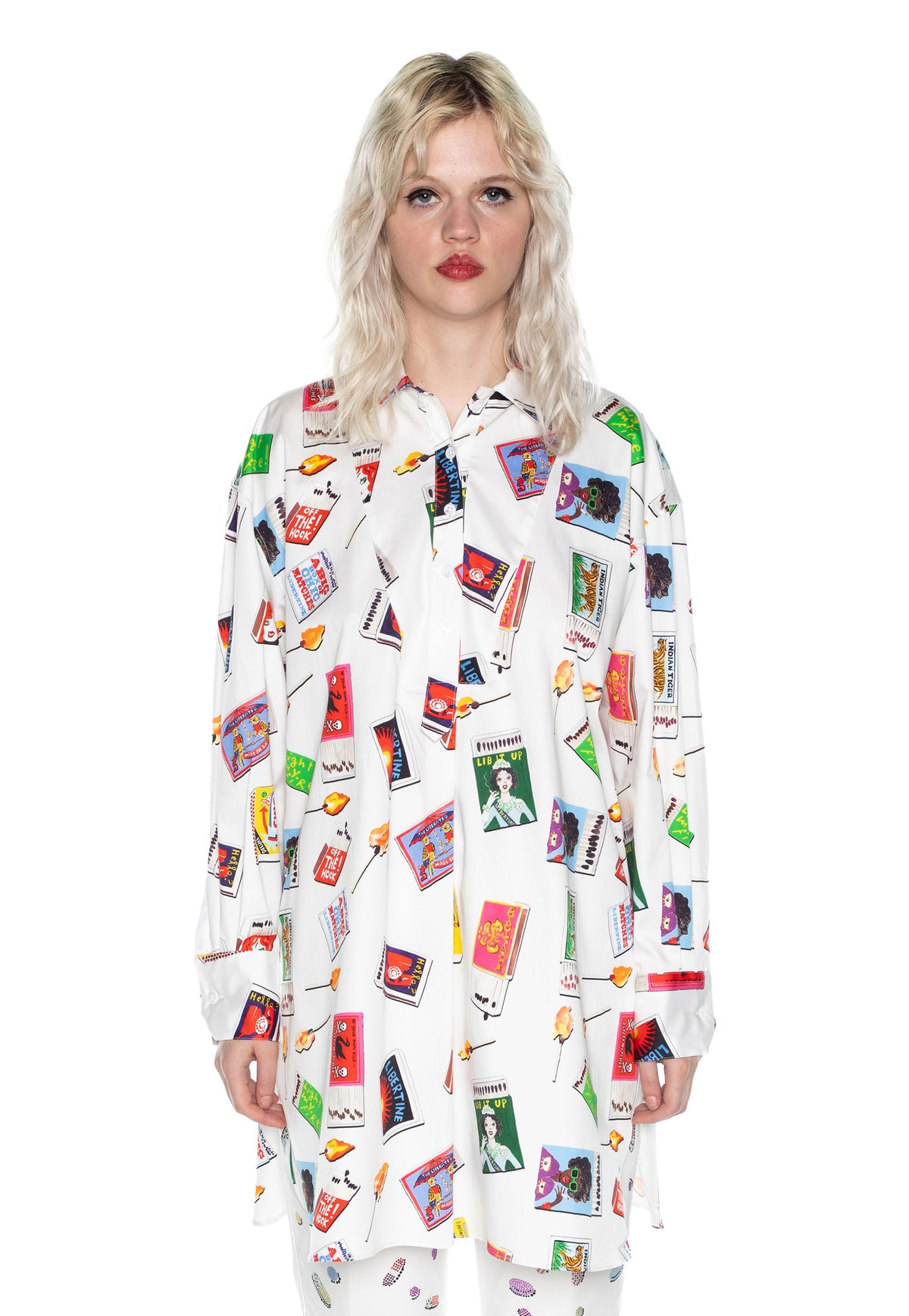 'MATCHBOOKS' OVERSIZED TUNIC -  - Libertine