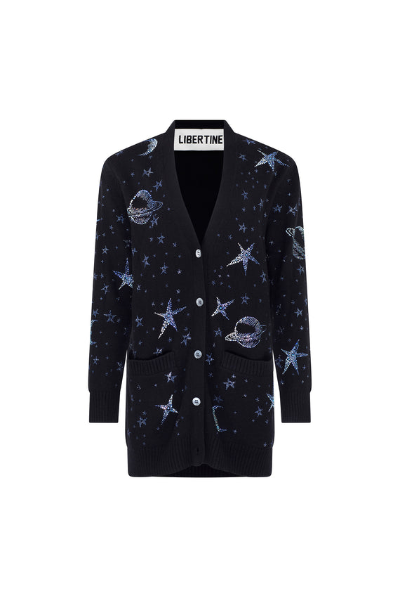 'HERE, THERE, AND EVERYWHERE' OVERSIZED CARDIGAN - - Libertine - Main image