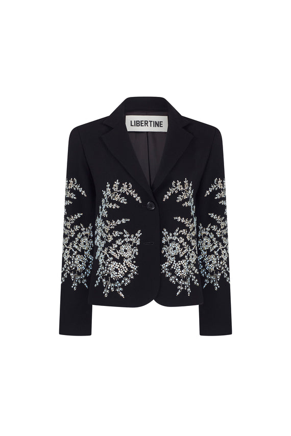 'PAISLEY FLORETTES' L/S SHORT BLAZER - - Libertine - Main image