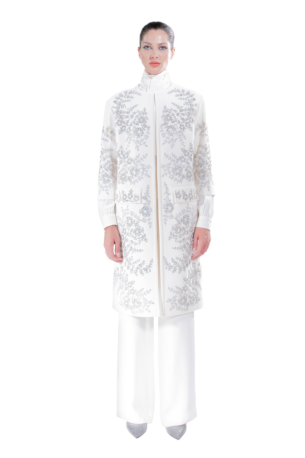 'PAISLEY FLORETTES' DUSTER COAT - - Libertine