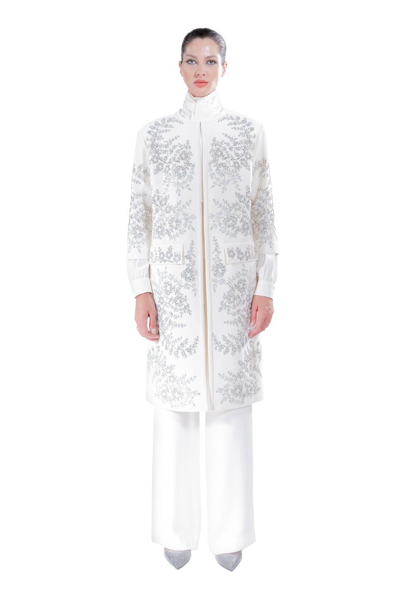 'PAISLEY FLORETTES' DUSTER COAT - - Libertine