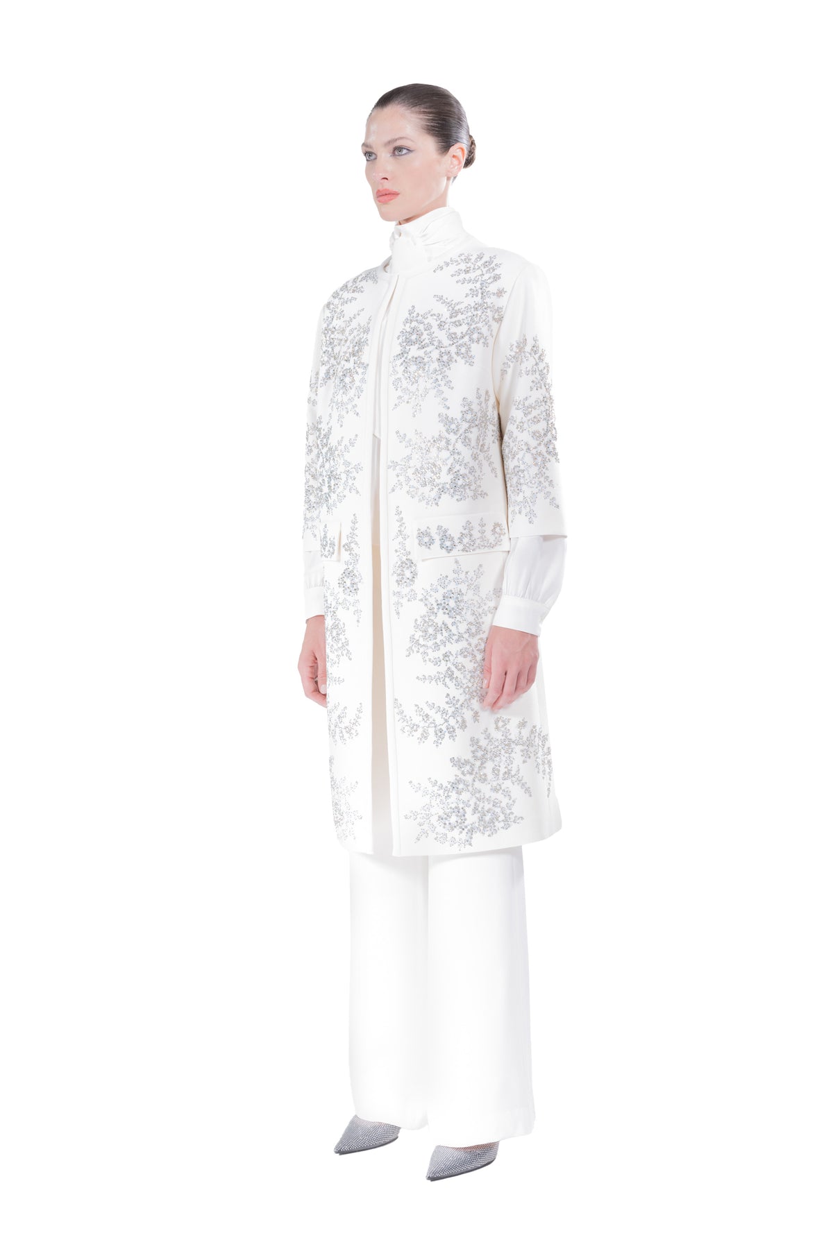 'PAISLEY FLORETTES' DUSTER COAT - - Libertine