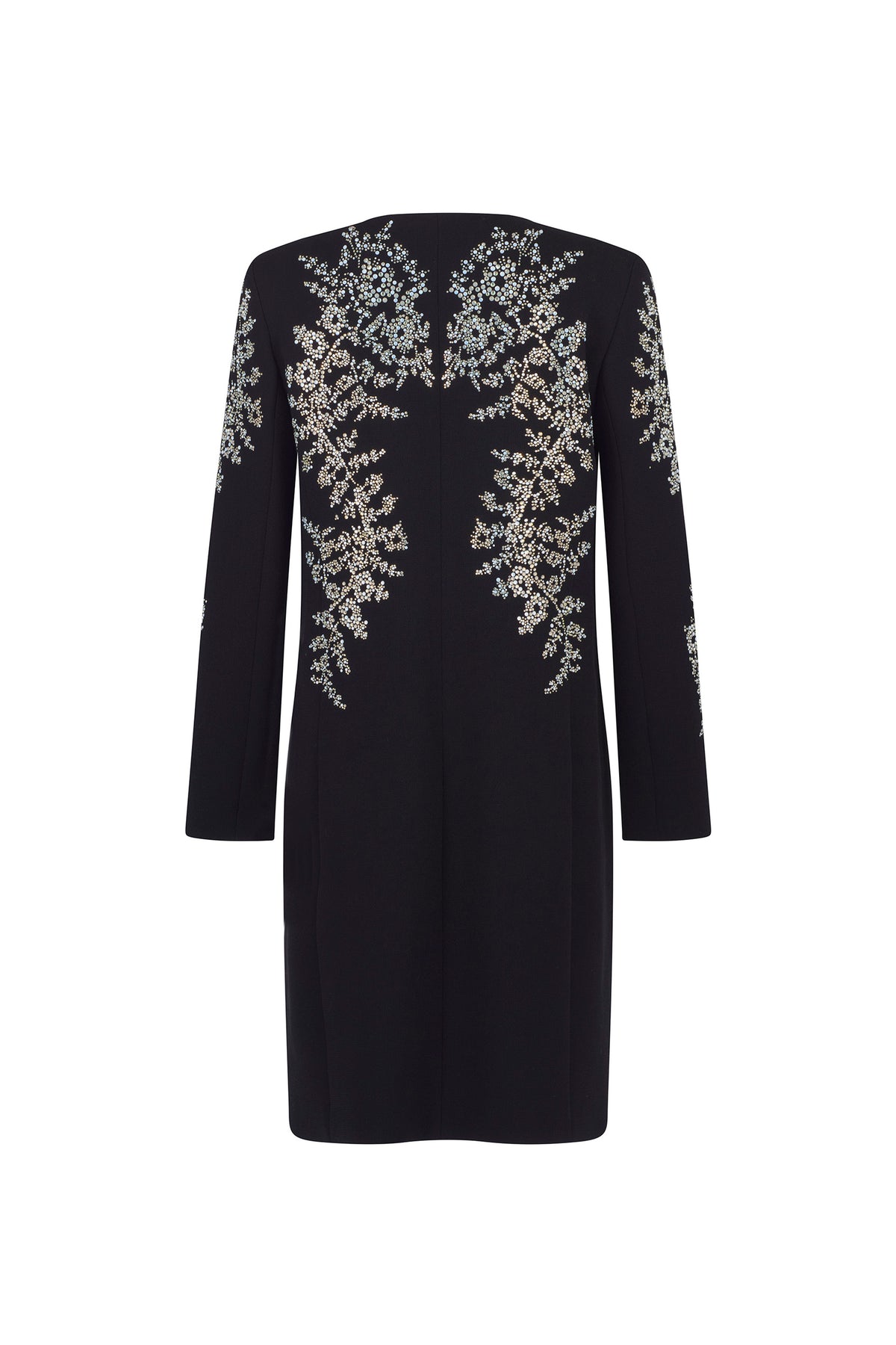 'PAISLEY FLORETTES' CLASSIC COLLARLESS COAT - - Libertine