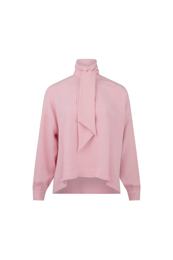 'Powdered Pink' Tie Blouse - - Libertine - Main image