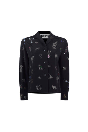 'VICTORIAN PINS' PJ BLOUSE