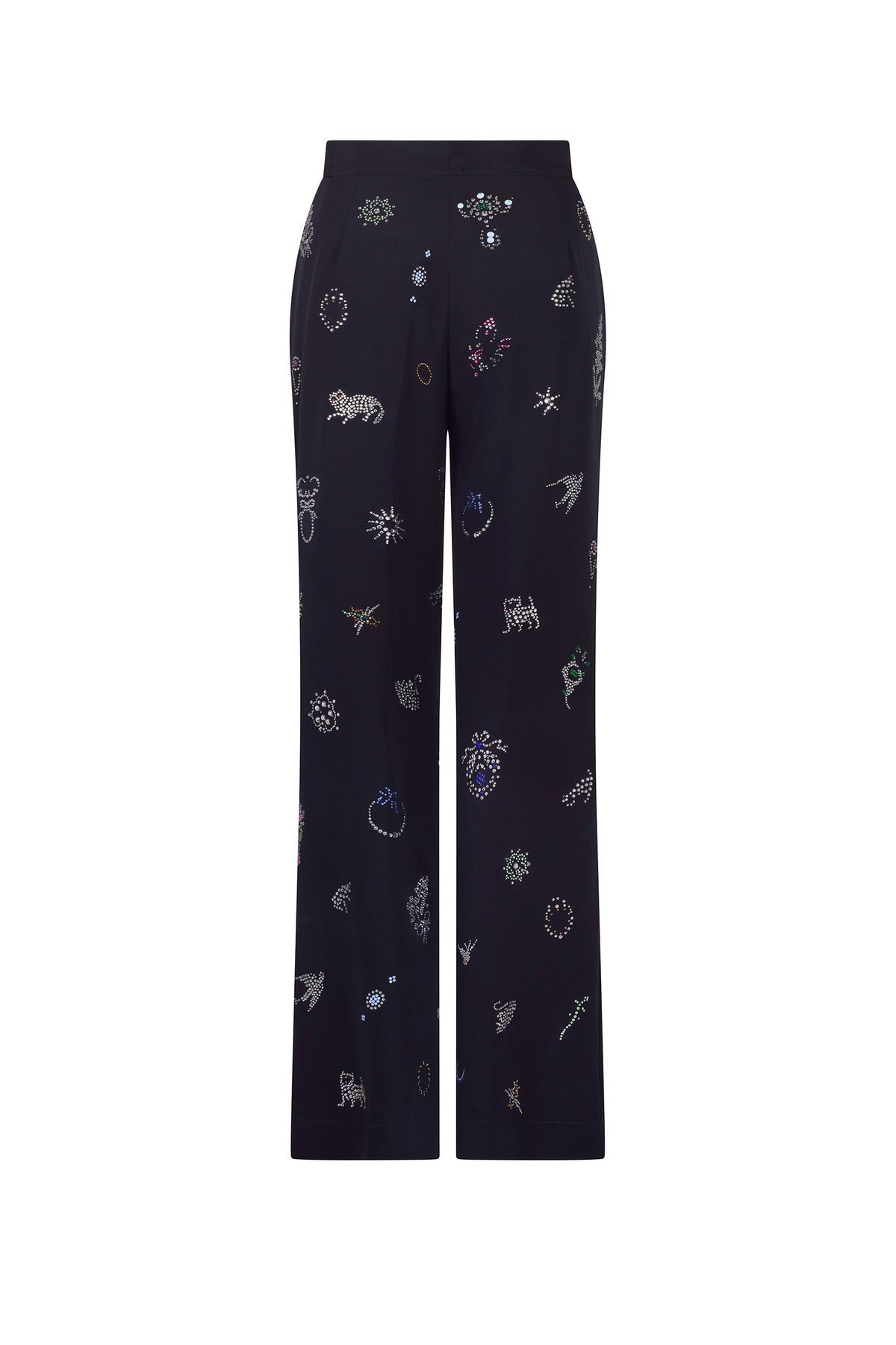 'VICTORIAN PINS' WIDE LEG TROUSERS - - Libertine