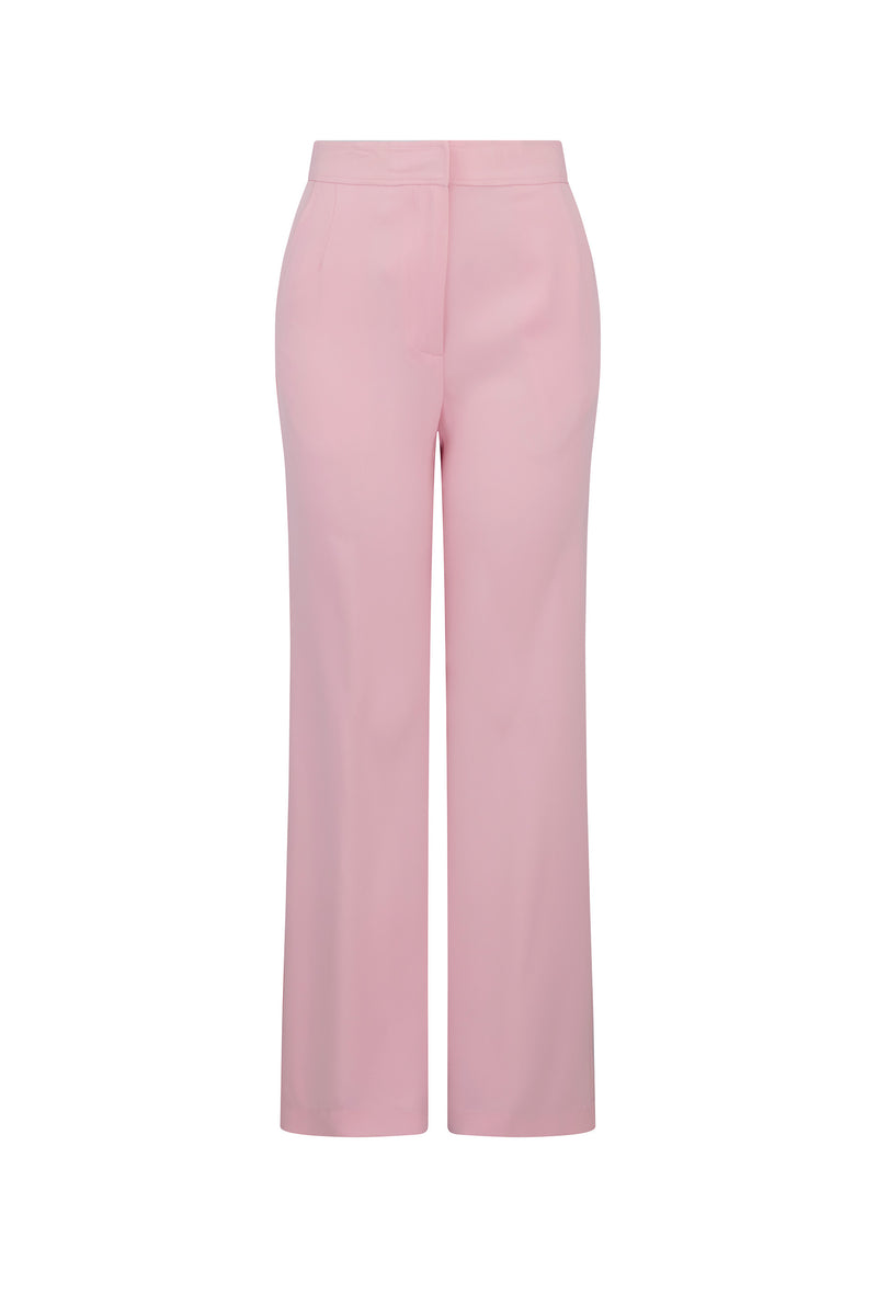 'Powdered Pink' Wide Leg Pants - - Libertine