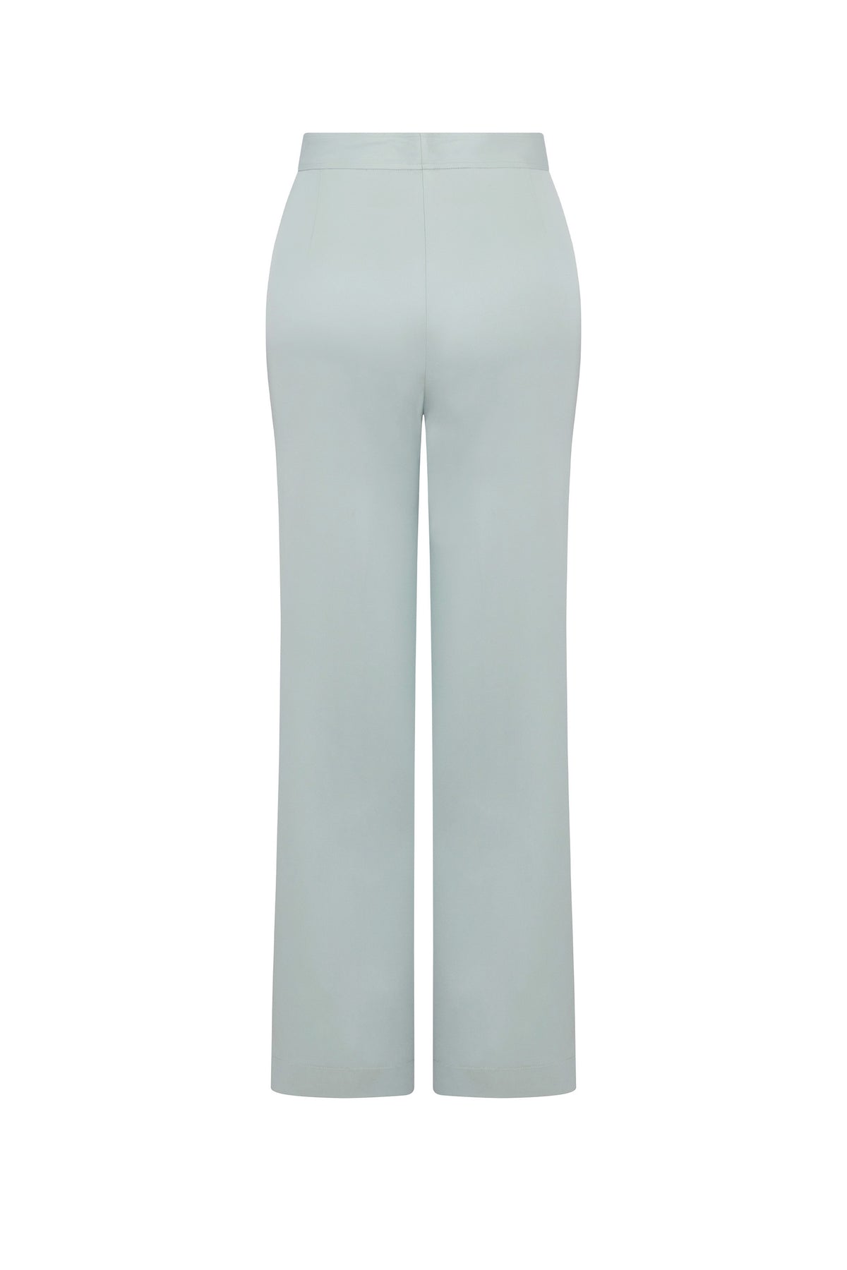 'Powdered Green' Wide Leg Pants - PANTS - Libertine