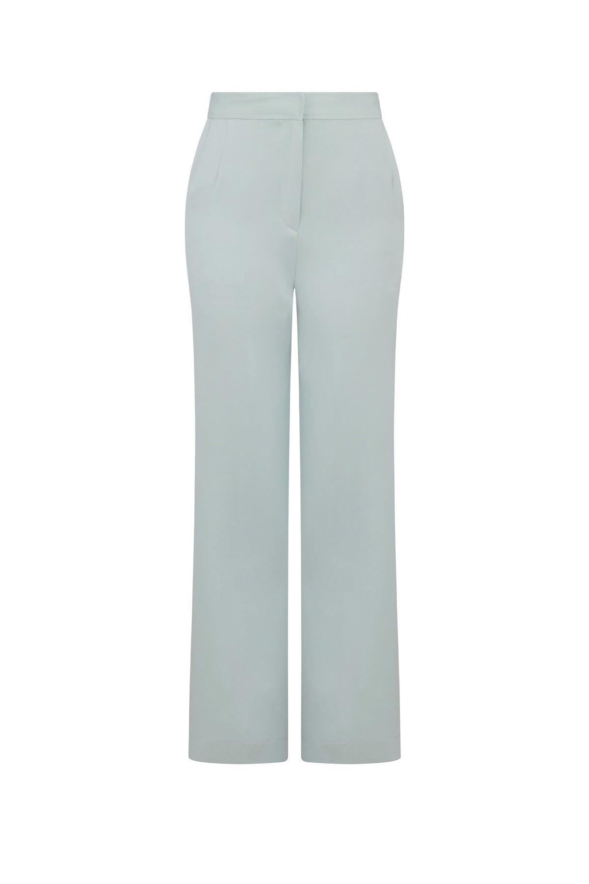 'Powdered Green' Wide Leg Pants - PANTS - Libertine