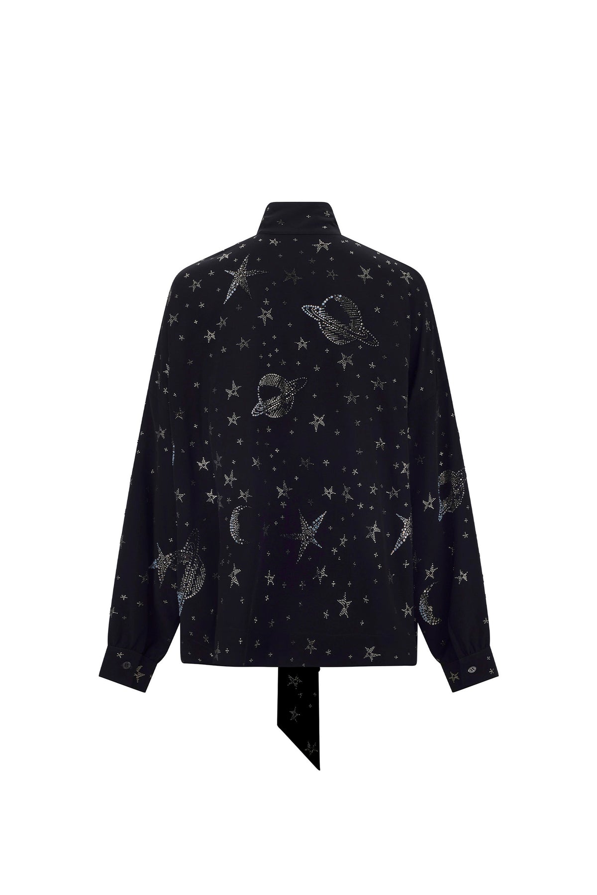 'HERE, THERE, AND EVERYWHERE' TIE BLOUSE - - Libertine
