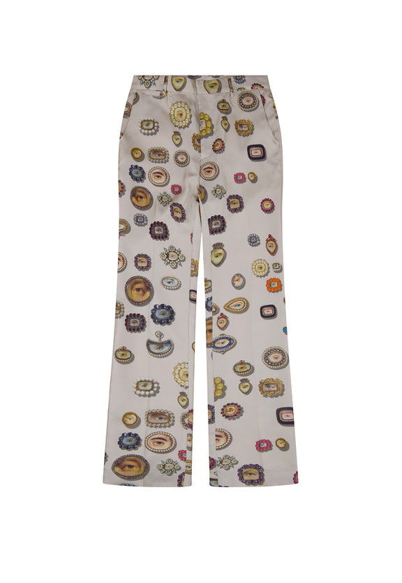 'IVORY LOVERS EYES' TROUSER -  - Libertine