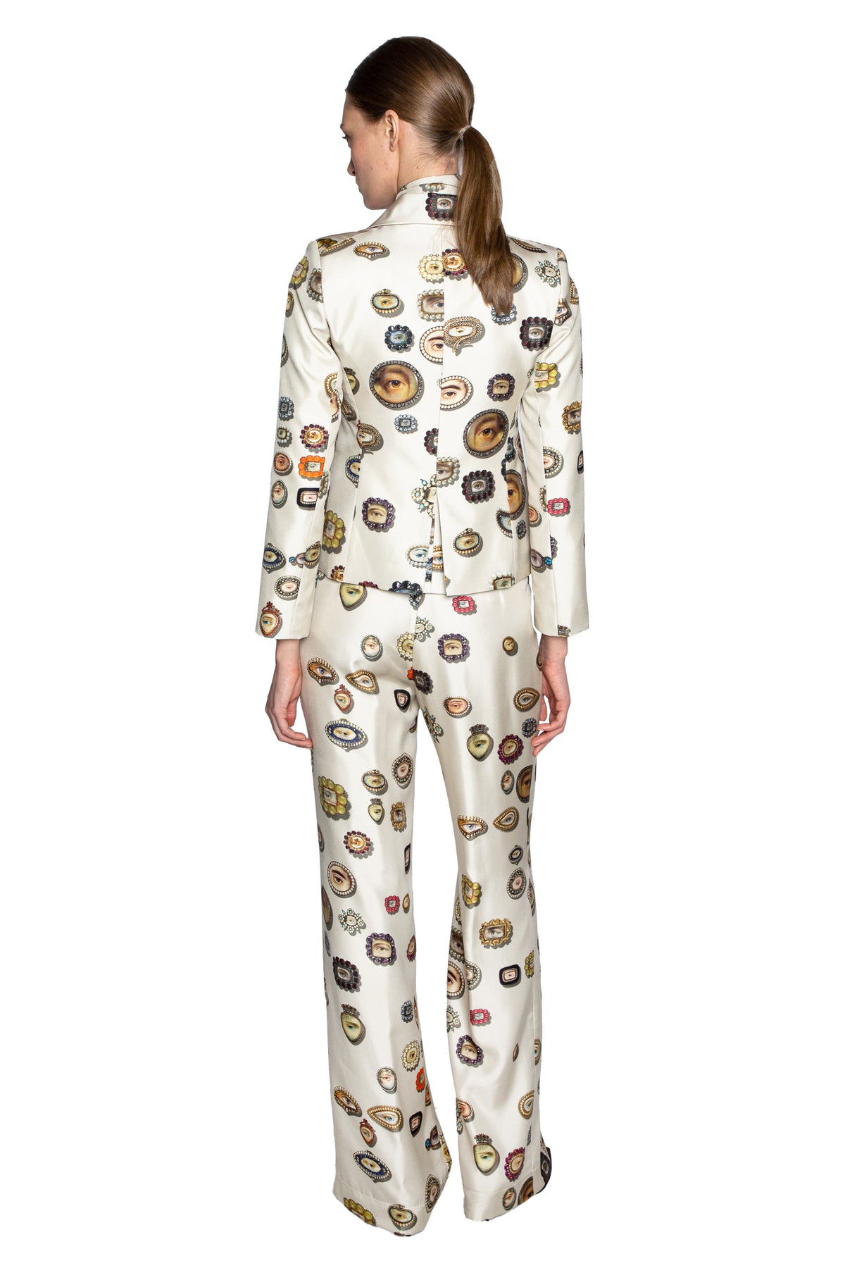 'IVORY LOVERS EYES' L/S SHORT JACKET - - Libertine