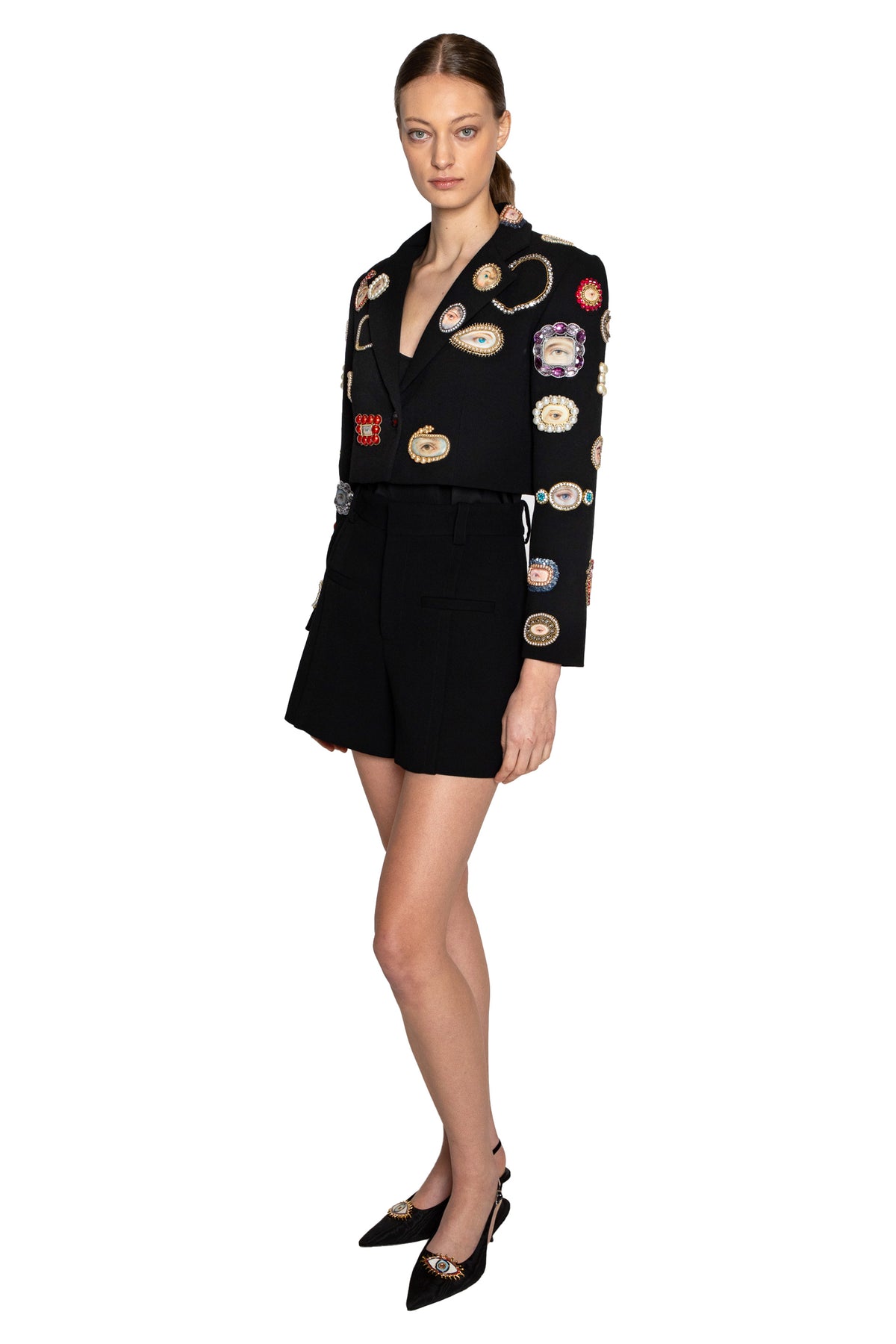 'LOVERS EYE REDUX' EMBELLISHED MARGARET JACKET - - Libertine