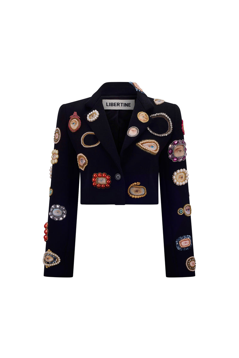 'LOVERS EYE REDUX' EMBELLISHED MARGARET JACKET - - Libertine