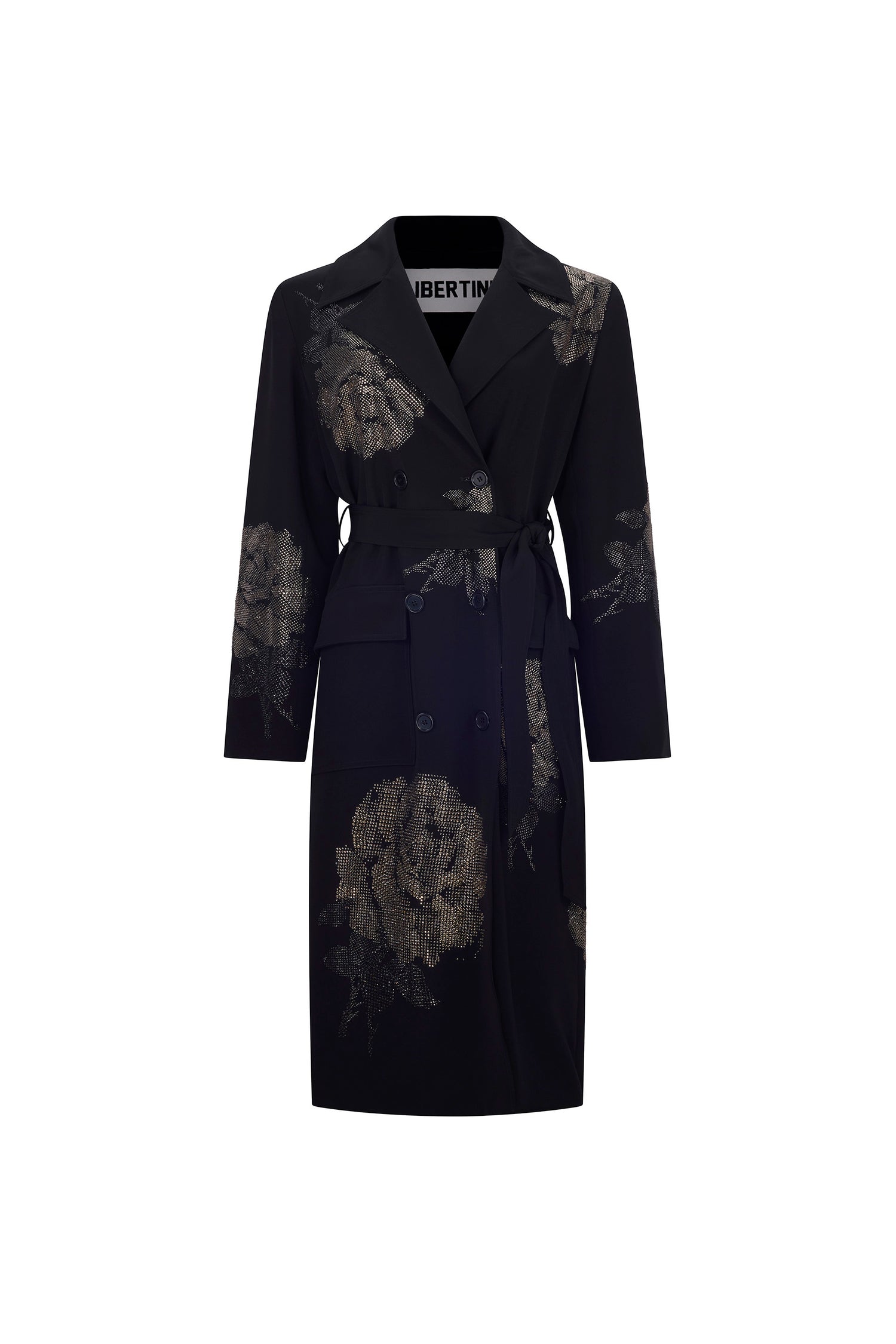 'GHOST ROSE' LONG TRENCH COAT - - Libertine