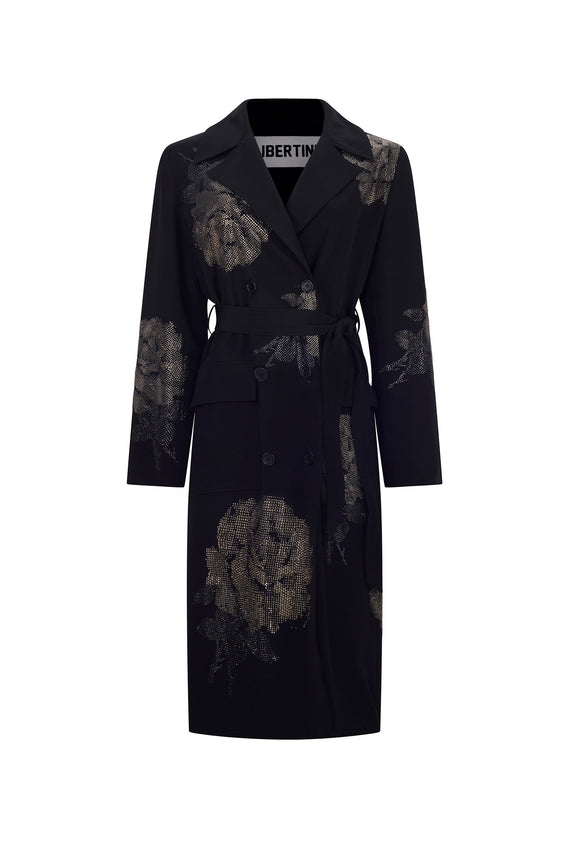 'GHOST ROSE' LONG TRENCH COAT - - Libertine