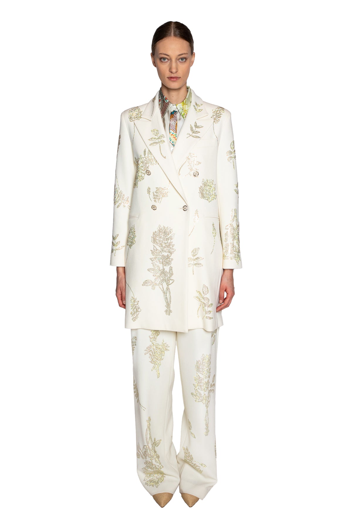 'ELIZABETH ST GARDEN' DOUBLE BREASTED COAT - - Libertine