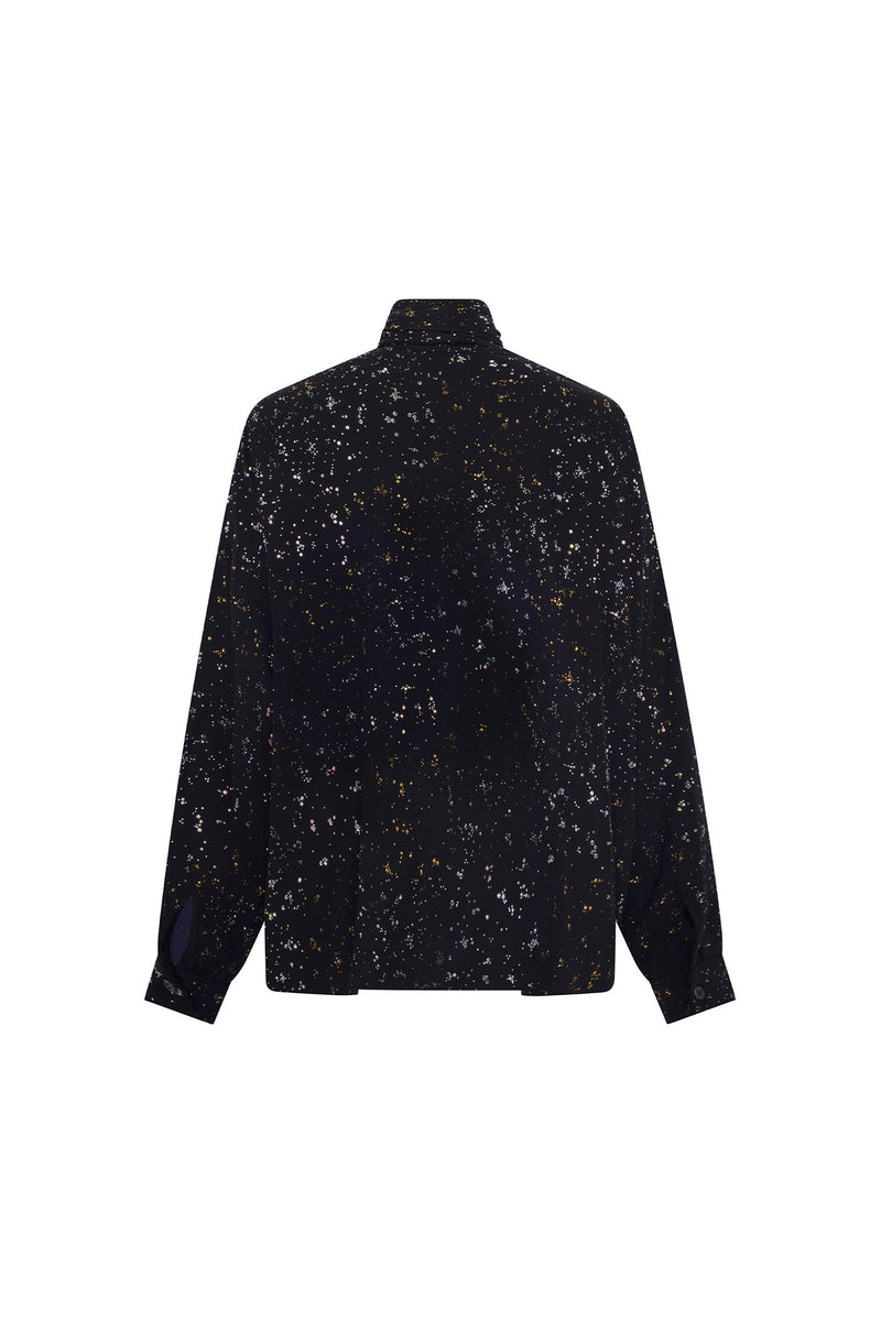 'METEOR SHOWER' TIE BLOUSE - - Libertine