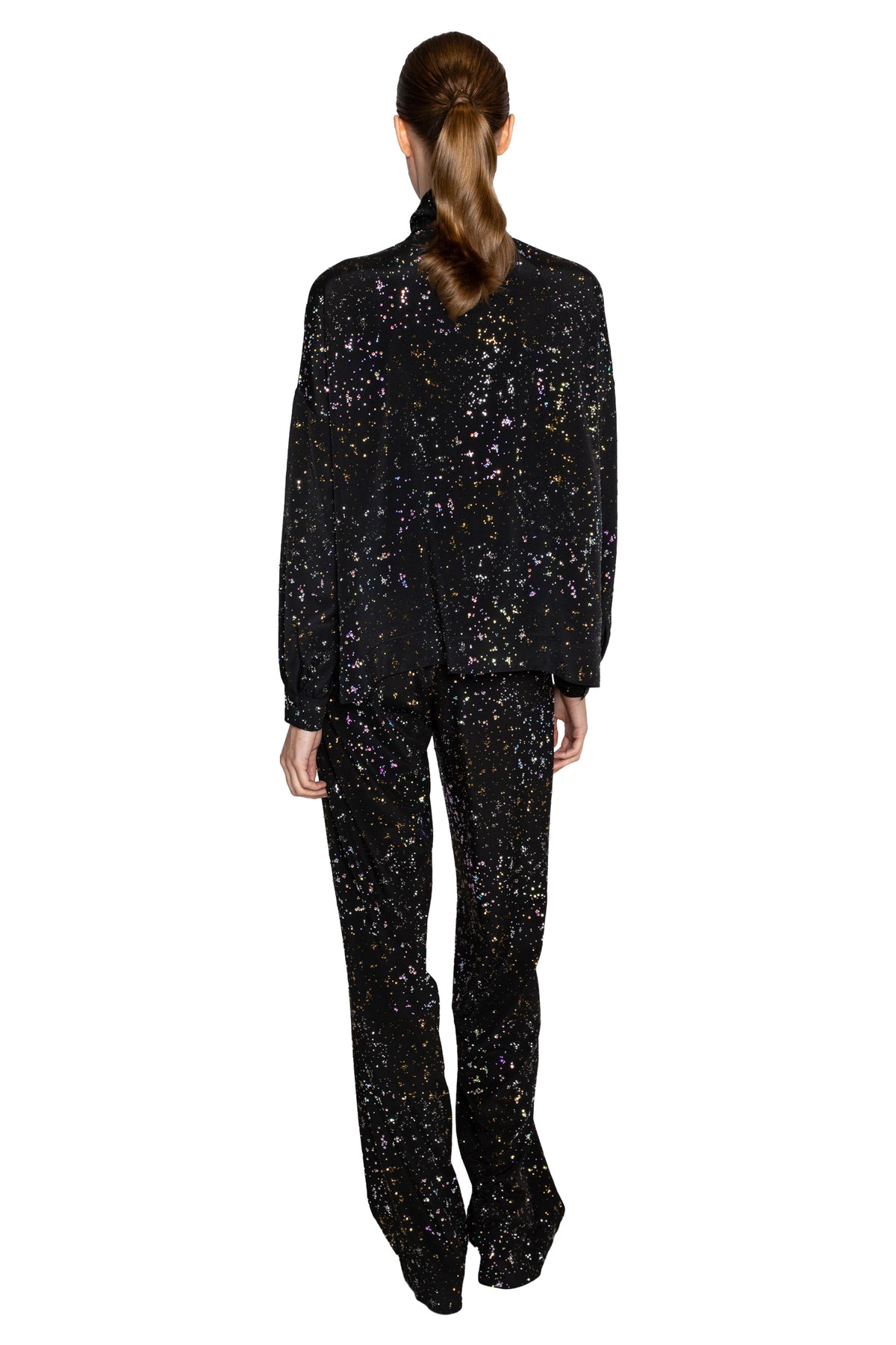 'METEOR SHOWER' TIE BLOUSE - - Libertine