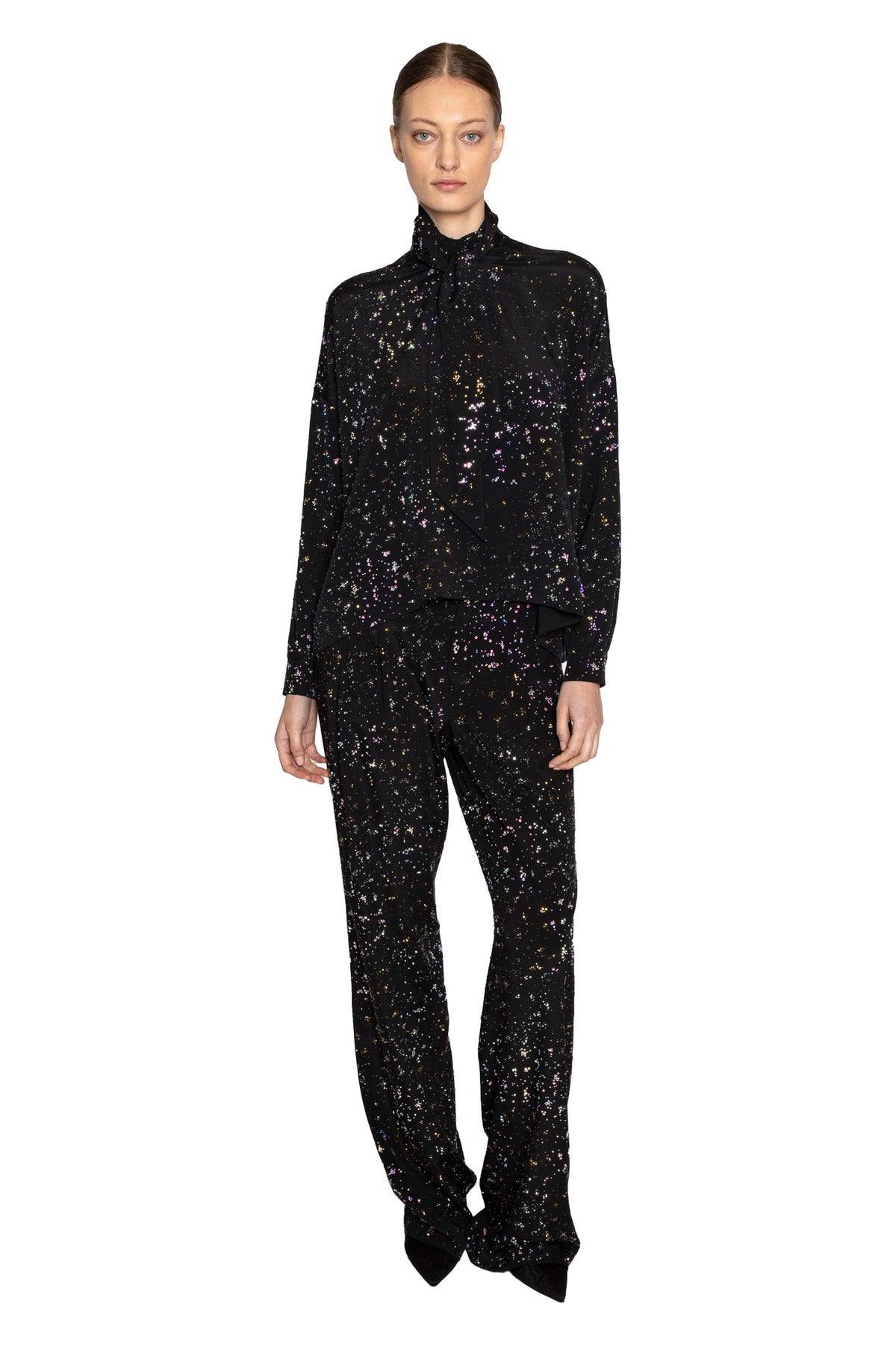 'METEOR SHOWER' TIE BLOUSE - - Libertine
